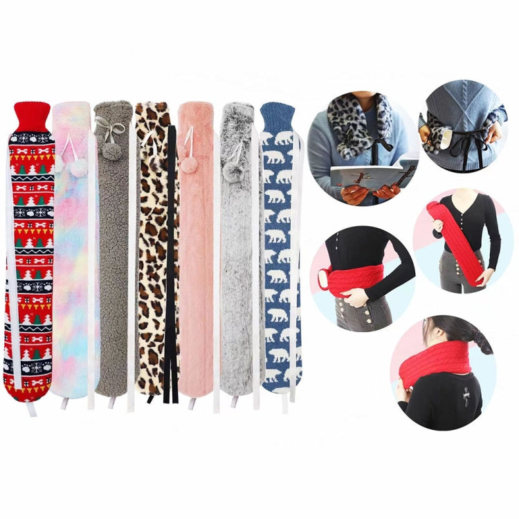 2L Long-strip Multifunctional Water-filled Rubber Hot Water Bags, Spec: Red Snowflake - Hot Water Bags by PMC TechLife | Online Shopping South Africa | PMC TechLife | Buy Now Pay Later Mobicred