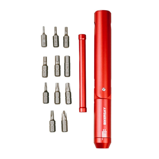 BIKERSAY BT081 Multifunction Bike Repair Torsion Wrench Set(Red) - Maintenance tools by BIKERSAY | Online Shopping South Africa | PMC Jewellery | Buy Now Pay Later Mobicred