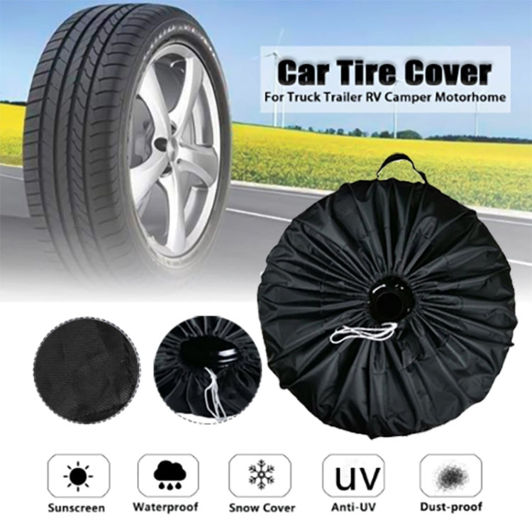 4PCS/Set L Waterproof and Dustproof Car Spare Tire Cover Tire Protector - Window Foils & Solar Protection by PMC TechLife | Online Shopping South Africa | PMC TechLife | Buy Now Pay Later Mobicred