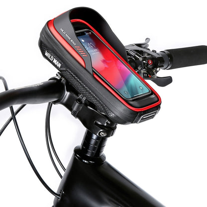 WILD MAN ES16 0.5L EVA Hard Shell Waterproof Touch Screen Bicycle Handlebar Bag(Red) - Bicycle Bags by WILD MAN | Online Shopping South Africa | PMC Jewellery | Buy Now Pay Later Mobicred