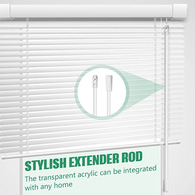 5PCS Blinds Acrylic Transparent Rod Move Light Rod With Hook Handle, Size: 17 Inch - Curtain Decorative Accessories by PMC TechLife | Online Shopping South Africa | PMC TechLife