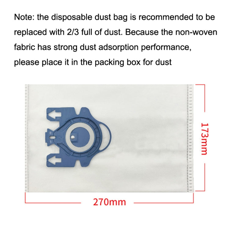 10PCS For Miele 3DFJM / Complete C2 Vacuum Cleaner Accessories Cloth Filter - Other Accessories by PMc TechLife | Online Shopping South Africa | PMc TechLife | Buy Now Pay Later Mobicred