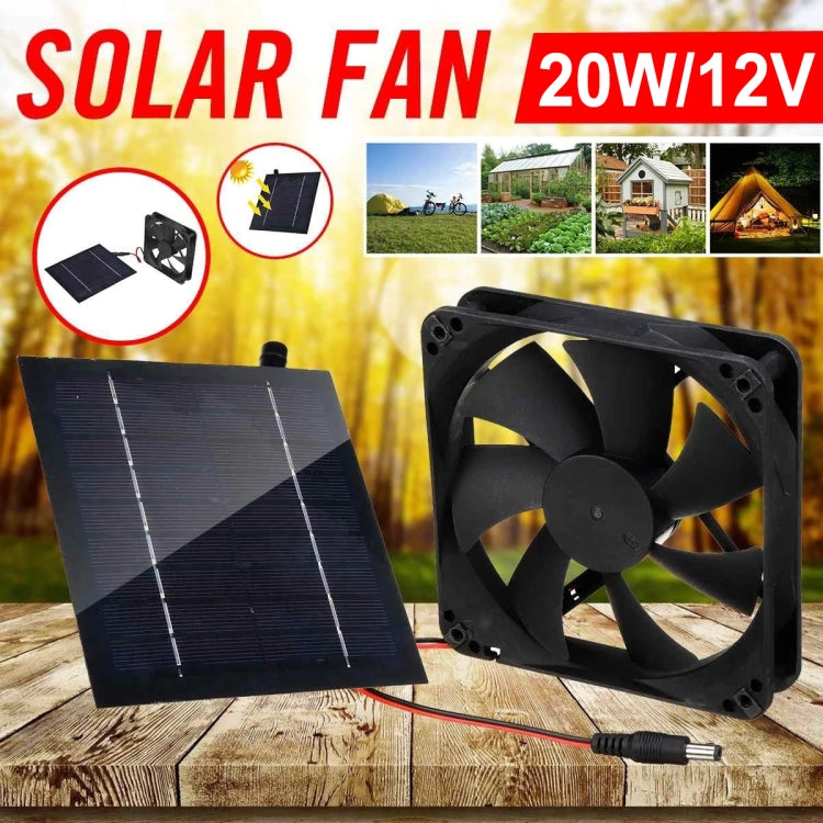 Al-043 20W Solar Mini Fan Bathroom Kitchen Solar Exhaust Fan - Others by PMC Jewellery | Online Shopping South Africa | PMC Jewellery