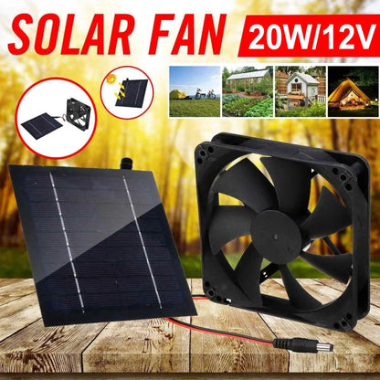 Al-043 20W Solar Mini Fan Bathroom Kitchen Solar Exhaust Fan - Others by PMC Jewellery | Online Shopping South Africa | PMC Jewellery