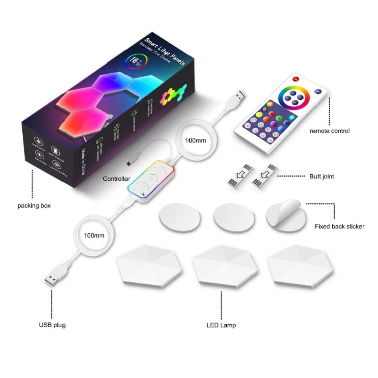 Gaming Ambient Light Smart Chiclet Backdrop Quantum Wall Light, Versions: WIFI(3 PCS/Set) - Novelty Lighting by PMC TechLife | Online Shopping South Africa | PMC TechLife | Buy Now Pay Later Mobicred