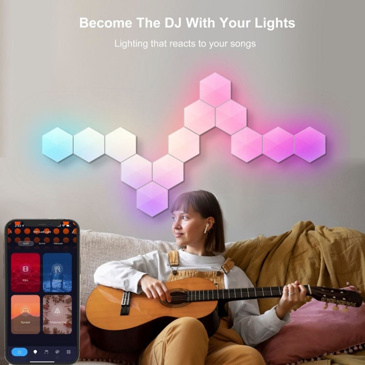 12pcs / Set Gaming Ambient Light Smart Chiclet Backdrop Quantum Wall Light, Versions: WIFI - free shipping - PMC TechLife - Order now!