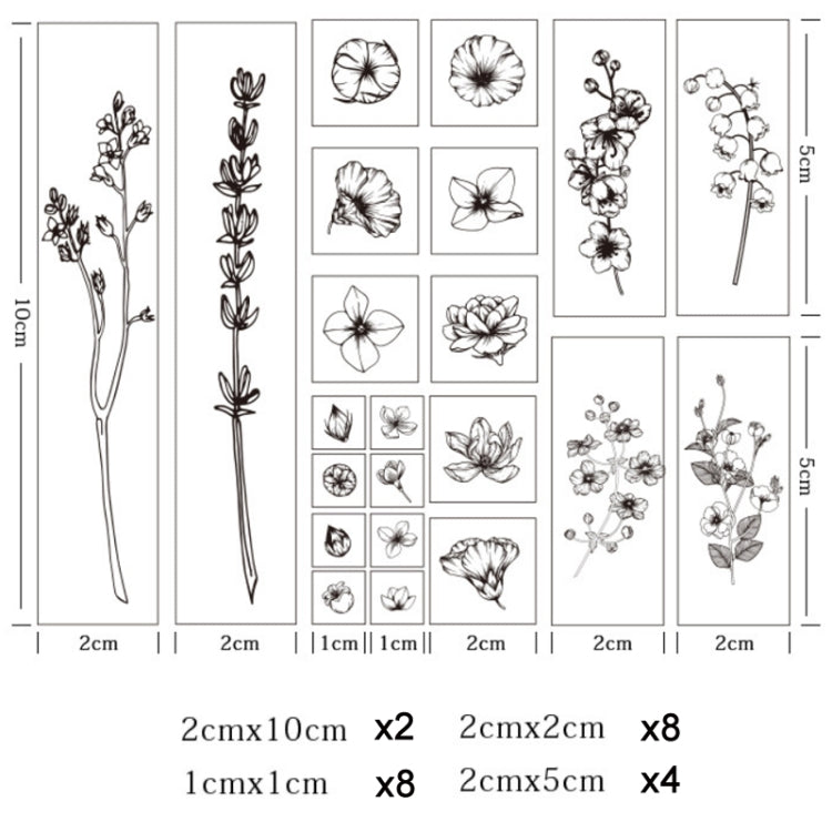 Handbook Seal Holly Wood Rubber Stamp Set(Life Is Like A Summer Flower) - Handbook Decorative Stickers by PMC Jewellery | Online Shopping South Africa | PMC Jewellery