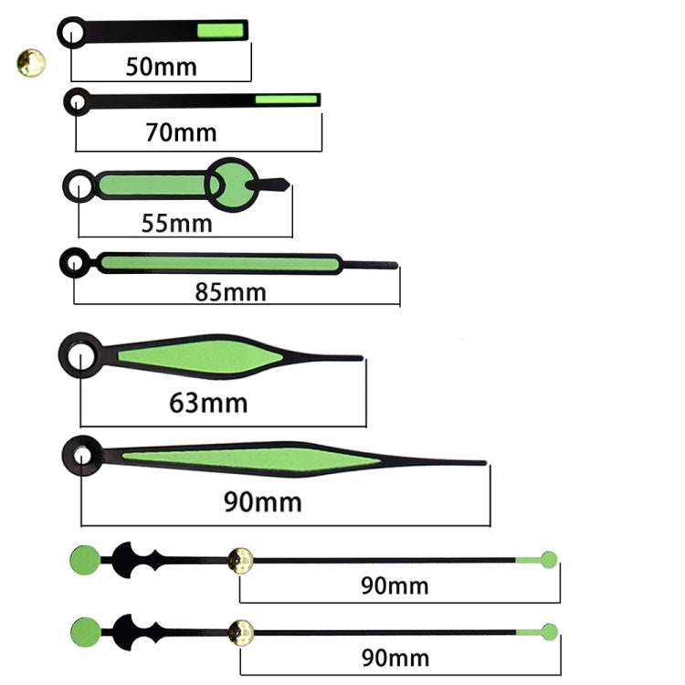 Shaft Length 18.5mm Quartz Clock Silent Movement + Luminous Hands DIY Kit,Spec: Movement+616 - DIY Clocks by PMC TechLife | Online Shopping South Africa | PMC TechLife | Buy Now Pay Later Mobicred
