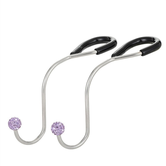 Multifunctional Car Seat Hooks With Diamond Inlay(Purple) - Auto Fastener & Clips by PMC Jewellery | Online Shopping South Africa | PMC Jewellery | Buy Now Pay Later Mobicred