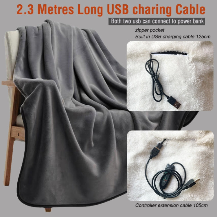 Controller Version Adjustable Temperature Timing USB Electric Heating Shawl Blanket Heating Pad 76x150cm - Electric Blankets by PMC TechLife | Online Shopping South Africa | PMC TechLife