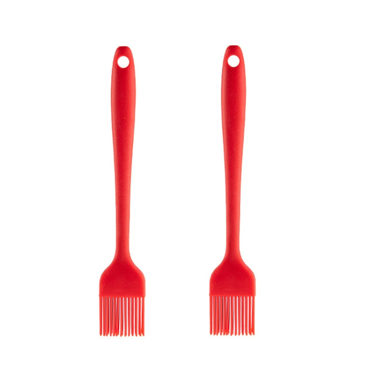 2pcs Non-stick High Temperature Resistant Silicone Cookware, Style: Brush(Red) - Cooking Tools by PMC TechLife | Online Shopping South Africa | PMC TechLife