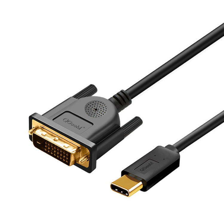 QGeeM QG-UA18 1920x1080P USB-C/Type-C To DVI Video Cable, Length: 1.8m -  by QGeeM | Online Shopping South Africa | PMC Jewellery | Buy Now Pay Later Mobicred