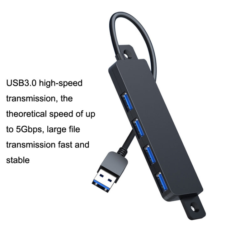 HS080-R USB3.0 120cm 4 Ports Collection High Speed HUB Extensors - USB 3.0 HUB by PMC Jewellery | Online Shopping South Africa | PMC Jewellery | Buy Now Pay Later Mobicred