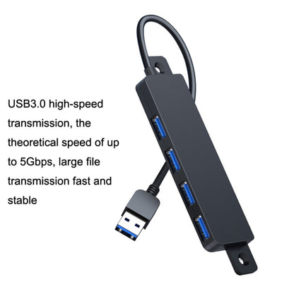 HS080-R USB3.0 120cm 4 Ports Collection High Speed HUB Extensors - USB 3.0 HUB by PMC Jewellery | Online Shopping South Africa | PMC Jewellery | Buy Now Pay Later Mobicred