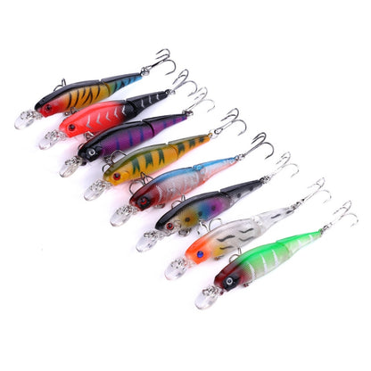 HENGJIA JM010 9cm 7g 2 Sections Bionic Bait With Beads Diving Mino Fake Bait(5) - Fishing Lures by HENGJIA | Online Shopping South Africa | PMC Jewellery