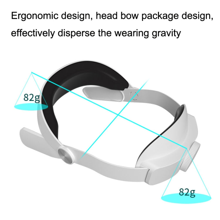 For Oculus Quest 2 VR SHINECON OS01 Adjustable All -In -One Head Strap VR Accessories(White) - VR Accessories by PMC Jewellery | Online Shopping South Africa | PMC Jewellery