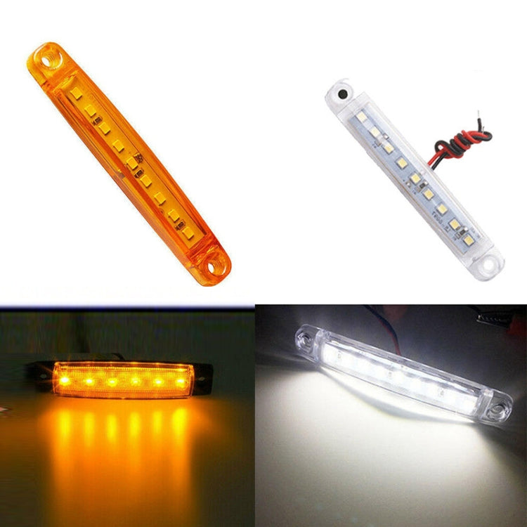 MK-224 10pcs 12-24V Truck Trailer 9LED Side Light Tail Lamp Signal Light(Yellow) - Warning Lights by PMC TechLife | Online Shopping South Africa | PMC TechLife | Buy Now Pay Later Mobicred