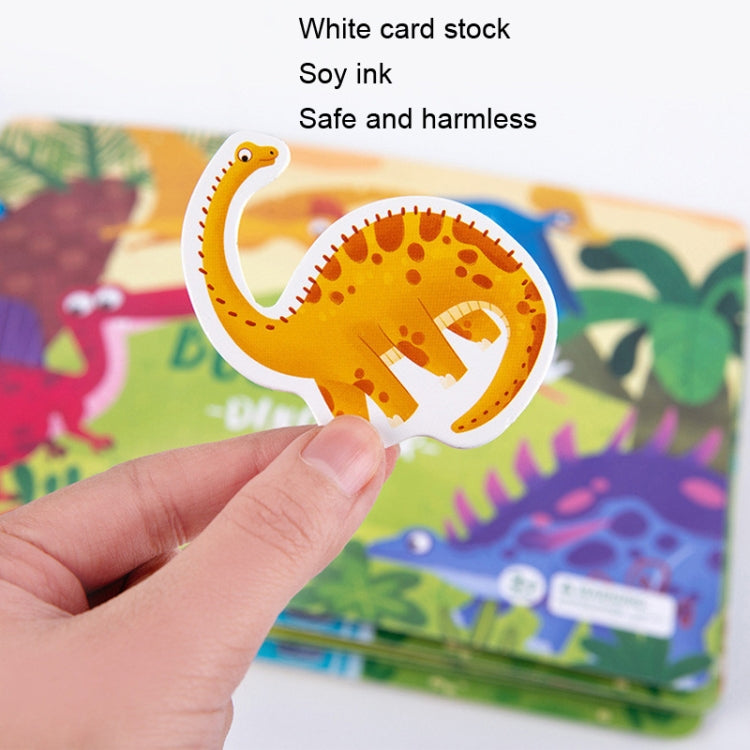 Children Early Teaching Cartoon Intelligence Development Toys Repeatedly Paste Book(Dinosaur) - Early Education Toys by PMC Jewellery | Online Shopping South Africa | PMC Jewellery