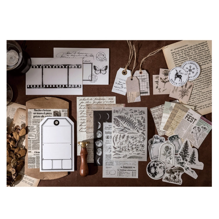 2sets 30 In 1 Vintage Collection Room Series Handbook Stickers Notes Packet(Mountains and Raw Moon Night) - Handbook Decorative Stickers by PMC Jewellery | Online Shopping South Africa | PMC Jewellery