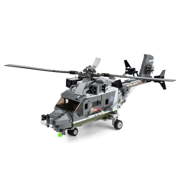 2237 CAYI Helicopter Model Building Blocks Small Particle Puzzle Building Blocks Toys - Building Blocks by CAYI | Online Shopping South Africa | PMC Jewellery