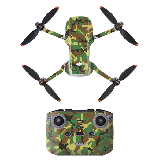 Sunnylife MM2-TZ452 For DJI Mini 2 Waterproof PVC Drone Body + Arm + Remote Control Decorative Protective Stickers Set(Army Green Camouflage) - Stickers by Sunnylife | Online Shopping South Africa | PMC Jewellery | Buy Now Pay Later Mobicred