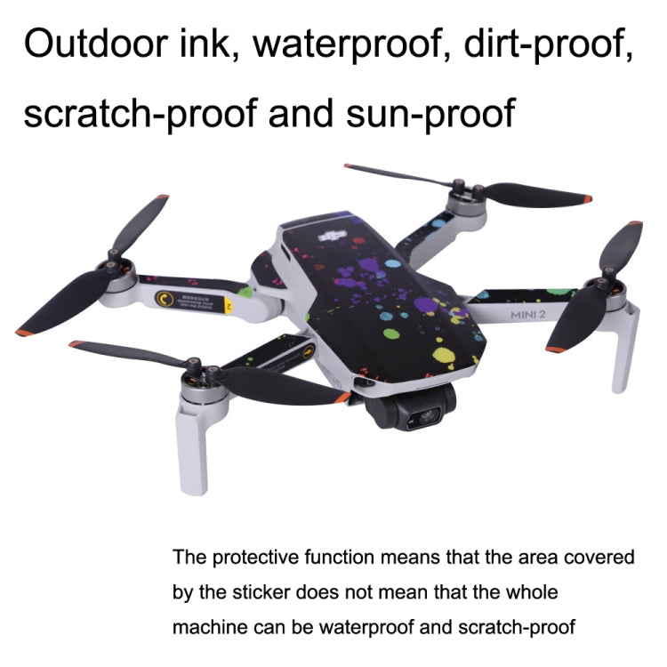 Sunnylife MM2-TZ452 For DJI Mini 2 Waterproof PVC Drone Body + Arm + Remote Control Decorative Protective Stickers Set(Army Green Camouflage) - Stickers by Sunnylife | Online Shopping South Africa | PMC Jewellery | Buy Now Pay Later Mobicred