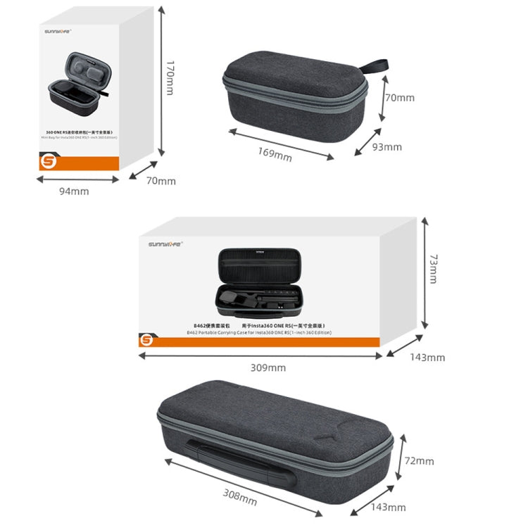 Sunnylife IST-B461 For DJI Insta360 One RS 1-inch Panoramic Camera Storage Single Machine Bag - free shipping - PMC TechLife - Order now!