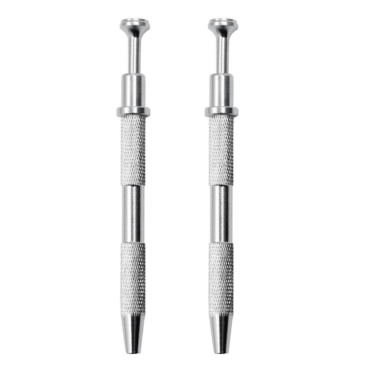 2pcs IC Chip Picker Electronic Component Parts Picker Capacitor IC Grabber Clips(Silver) - Auxiliary Clamp Clip by PMC TechLife | Online Shopping South Africa | PMC TechLife | Buy Now Pay Later Mobicred