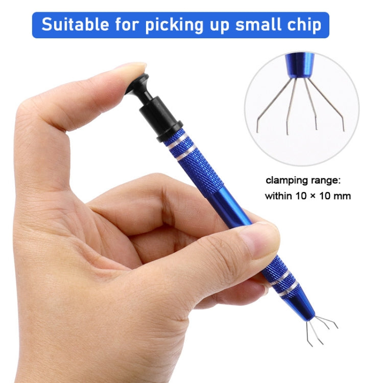 2pcs IC Chip Picker Electronic Component Parts Picker Capacitor IC Grabber Clips(Red) - Auxiliary Clamp Clip by PMC TechLife | Online Shopping South Africa | PMC TechLife | Buy Now Pay Later Mobicred