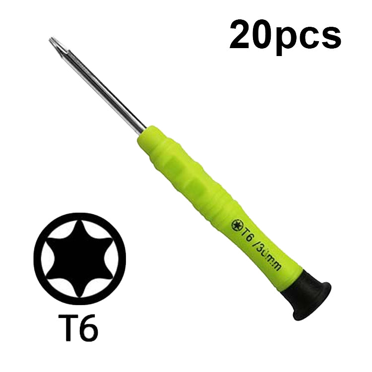 20pcs Mini Screwdriver Anti-Slip Mobile Phone Disassembly Maintenance Tools, Series: T6 - Screwdriver by PMC TechLife | Online Shopping South Africa | PMC TechLife