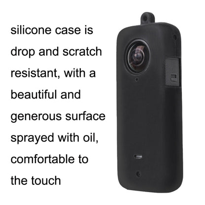 For Insta360 One X2 Sunnylife ST-Q9420 Silicone Protective Case Black Lens Screen Case - Case & Bags by Sunnylife | Online Shopping South Africa | PMC Jewellery | Buy Now Pay Later Mobicred