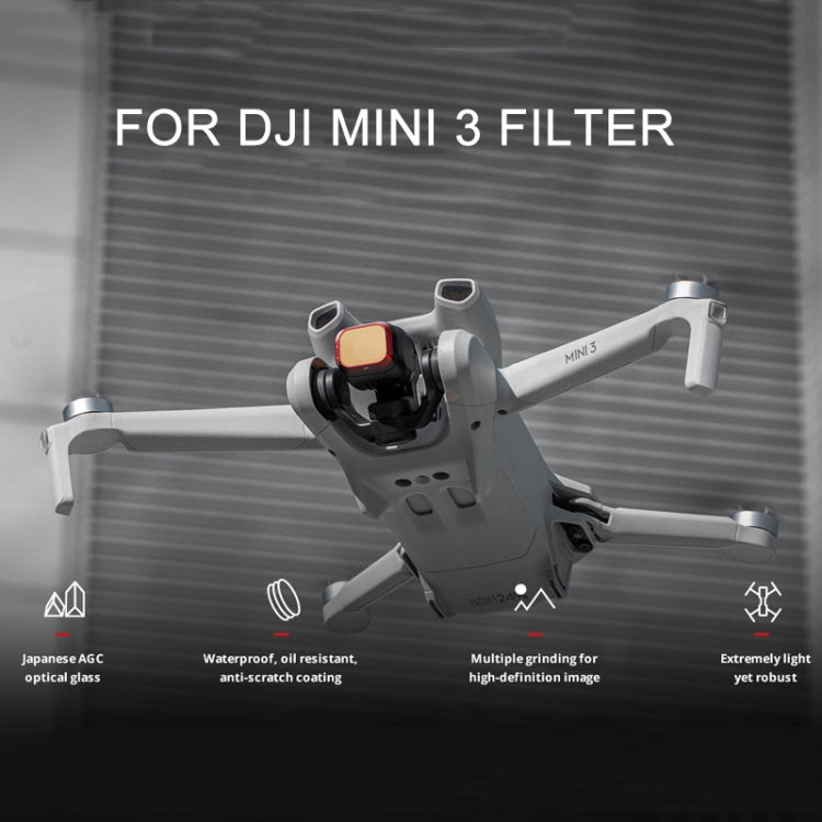 For DJI Mini 3 PGYTECH Filter Aluminum Alloy Drone Filter,Spec: CPL+NDPL 16/64/128/256 - free shipping - PMC TechLife - Order now!