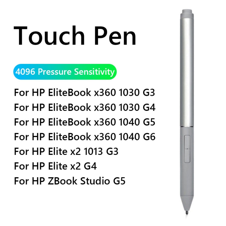 For HP Elitebook And ZBook X360 1030 G2/G3 Bluetooth Anti-touch Touch Pen(Silver) - Stylus Pen by PMC TechLife | Online Shopping South Africa | PMC TechLife