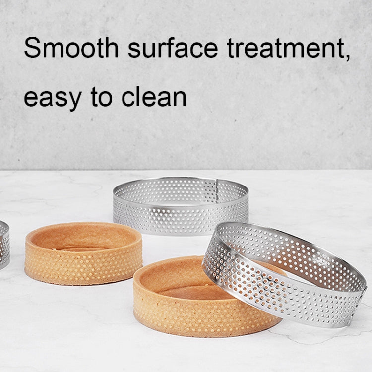 BN1006 Stainless Steel Mousse Circle Thickened Perforated Cake Mold DIY Baking Tools, Specification: Square 3.9 inches - Food Molds by PMC TechLife | Online Shopping South Africa | PMC TechLife