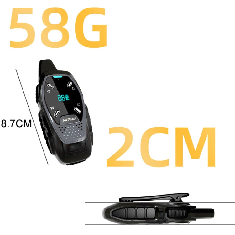 LED Display USB Charging Wireless Handheld Small Mini Walkie Talkie(Blue) - Handheld Walkie Talkie by PMC TechLife | Online Shopping South Africa | PMC TechLife | Buy Now Pay Later Mobicred