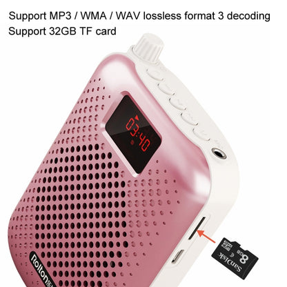 Rolton K500 Bluetooth Audio Speaker Megaphone Voice Amplifier Support FM TF Recording(Red) - Microphone by Rolton | Online Shopping South Africa | PMC Jewellery | Buy Now Pay Later Mobicred