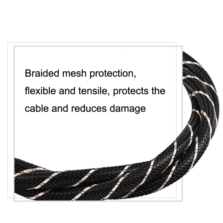 EMK HB/A6.0 SPDIF Interface Digital High-Definition Audio Optical Fiber Cable, Length: 15m(Black White Net) - free shipping - PMC Jewellery - Order now!