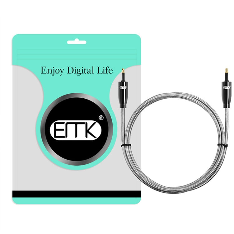 EMK QH4.0 Mini Toslink 3.5mm Interface SPDIF Audio Fiber Optical, Length: 15m(Black) - free shipping - PMC Jewellery - Order now!