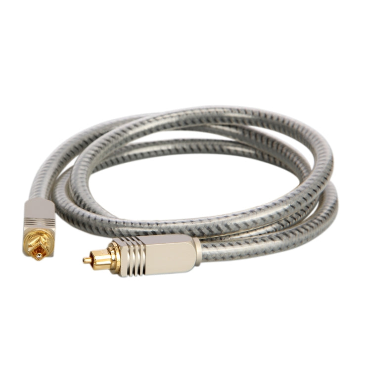 EMK YL/B Audio Digital Optical Fiber Cable Square To Square Audio Connection Cable, Length: 1.5m(Transparent Gray) - Audio Optical Cables by EMK | Online Shopping South Africa | PMC Jewellery | Buy Now Pay Later Mobicred