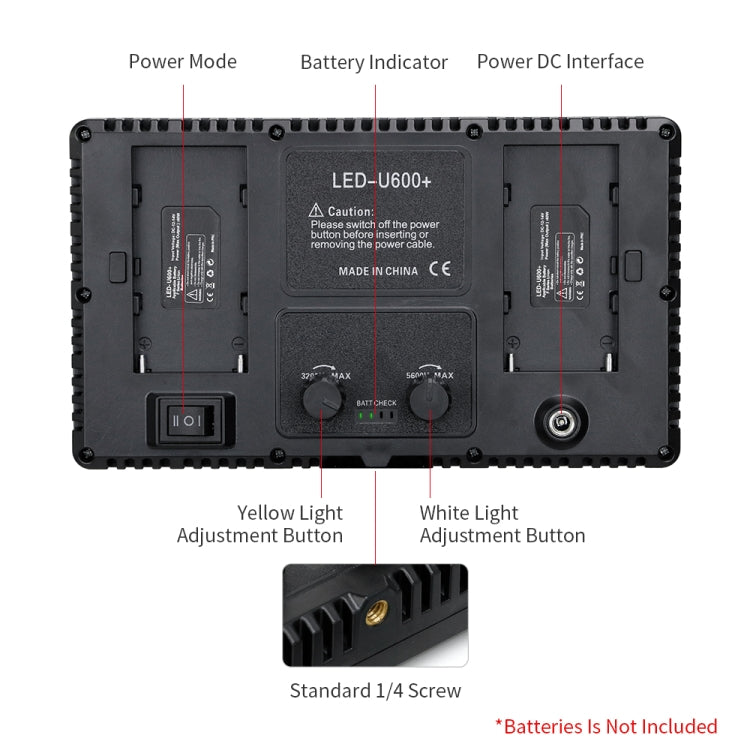 E800 RGB Color 40W 3200K-5600K LED Flat Panel Lights Live Broadcast Fill Light,EU Plug -  by PMC TechLife | Online Shopping South Africa | PMC TechLife | Buy Now Pay Later Mobicred