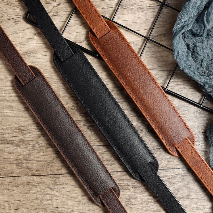 Outdoor Photography Cowhide Leather Camera Shoulder Hanging Neck Winding Strap, Spec: Split Leather (Coffee) - Camera Strap by PMC TechLife | Online Shopping South Africa | PMC TechLife | Buy Now Pay Later Mobicred
