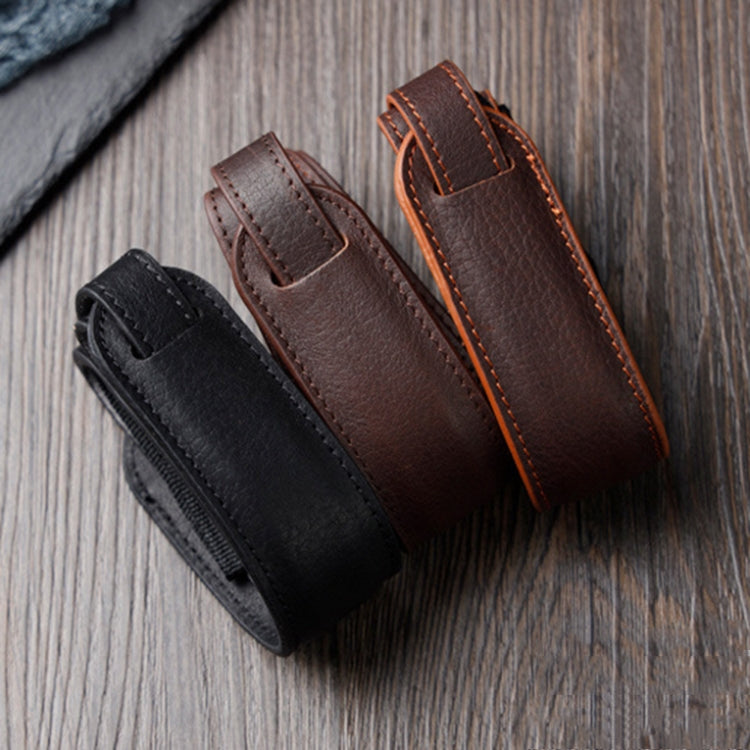Outdoor Photography Cowhide Leather Camera Shoulder Hanging Neck Winding Strap, Spec: Split Leather (Coffee) - Camera Strap by PMC TechLife | Online Shopping South Africa | PMC TechLife | Buy Now Pay Later Mobicred