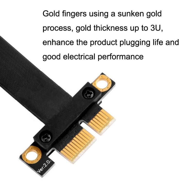 PCI-E 3.0 1X 90 Degrees Graphics Card / Wireless Network Card Extension Cable, Cable Length: 30cm - free shipping - PMC TechLife - Order now!
