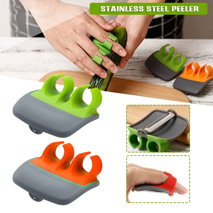 Palm Hand Peeler For Potato, Fruit, Kitchen Vegetable Peeler(Orange) - Cutter & Peeler by PMC TechLife | Online Shopping South Africa | PMC TechLife | Buy Now Pay Later Mobicred
