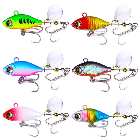 HENGJIA Submerged VIB Fake Lures Sequin Lures, Size: 4.8cm 7g(6 Colors Boxed) - Fishing Lures by HENGJIA | Online Shopping South Africa | PMC Jewellery