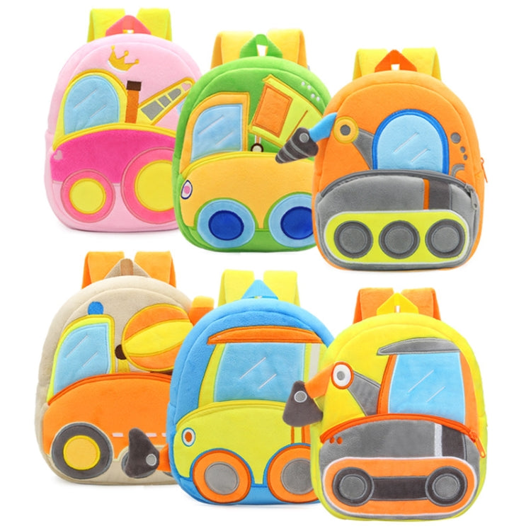 3D Cartoon Trucks Cars Plush Kids Backpack Children School Bags(Fighting Car) - Kids Bags by PMC Jewellery | Online Shopping South Africa | PMC Jewellery