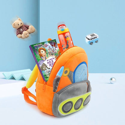 3D Cartoon Trucks Cars Plush Kids Backpack Children School Bags(Fighting Car) - Kids Bags by PMC Jewellery | Online Shopping South Africa | PMC Jewellery