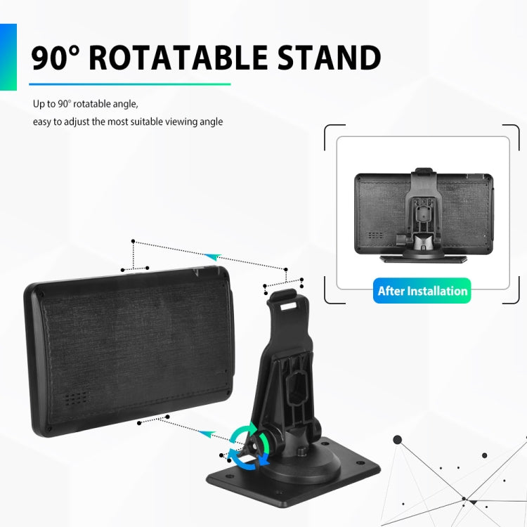 A3135 7 Inches HD Wired Smart Screen With Wireless CarPlay + Android Auto + Android With Camera - Car MP3 & MP4 & MP5 by PMC TechLife | Online Shopping South Africa | PMC TechLife