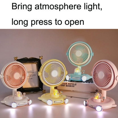 Household Cute Pet Fan USB Desktop Night Light Fan(Yellow) - Electric Fans by PMC Jewellery | Online Shopping South Africa | PMC Jewellery | Buy Now Pay Later Mobicred