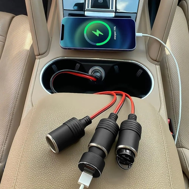 4 In 1 Auto High Power Cigarette Lighter Car Charger - Cigar Socket by PMC Jewellery | Online Shopping South Africa | PMC Jewellery | Buy Now Pay Later Mobicred